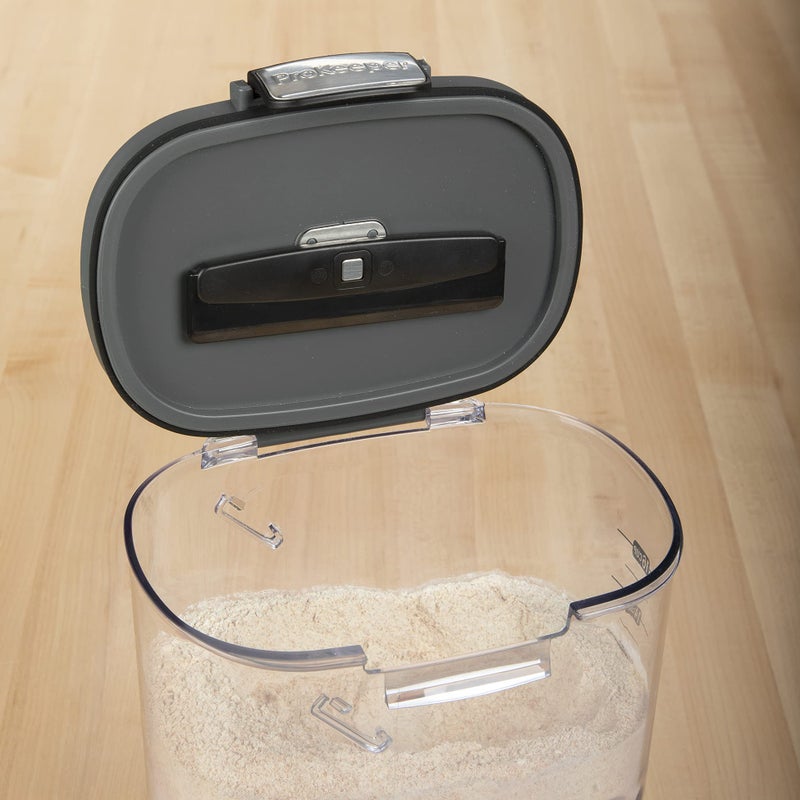 ProKeeper+ by Progressive International Clear Plastic Airtight Food Baker's Kitchen Storage Organization Container Canister Set with Magnetic Accessories (Flour 4-Quart) - Image 4